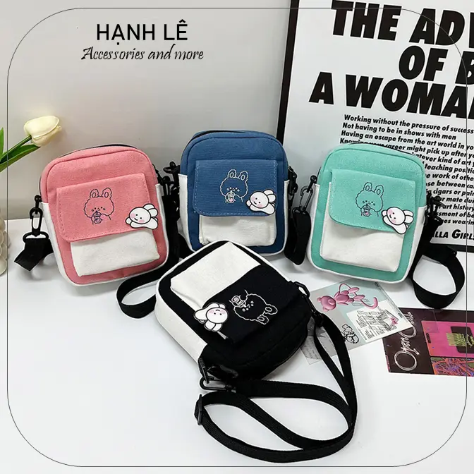 Túi đeo chéo xinh xắn dùng để đựng đồ cá nhân Bag Nữ Bag Nữ 0