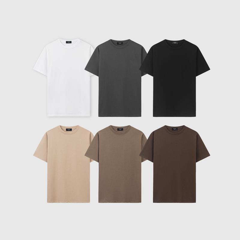 Áo thun nam ROWAY vải Cotton thoáng mát thấm hút phông trơn