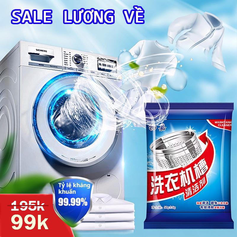 【Combo 10 Gói Giá Trị Lớn  Bột Giặt Máy Giặt, Làm Sạch Mạnh Mẽ Làm Sạch Trống Dọc và Ngang, Giúp Làm Sạch Lồng Máy Giặt Hiệu Quả
