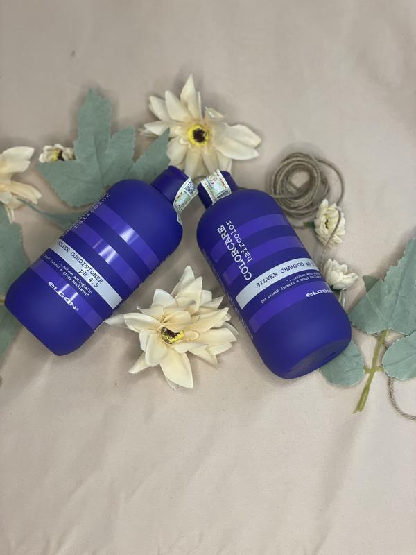 DẦU GỘI TÍM KHỬ VÀNG ELGON giữ màu, chăm sóc cho tóc tẩy trắng và bạch kim Nhuộm Tóc Đổi Màu Tóc Dưỡng Tóc dầu gội không phai màu tóc