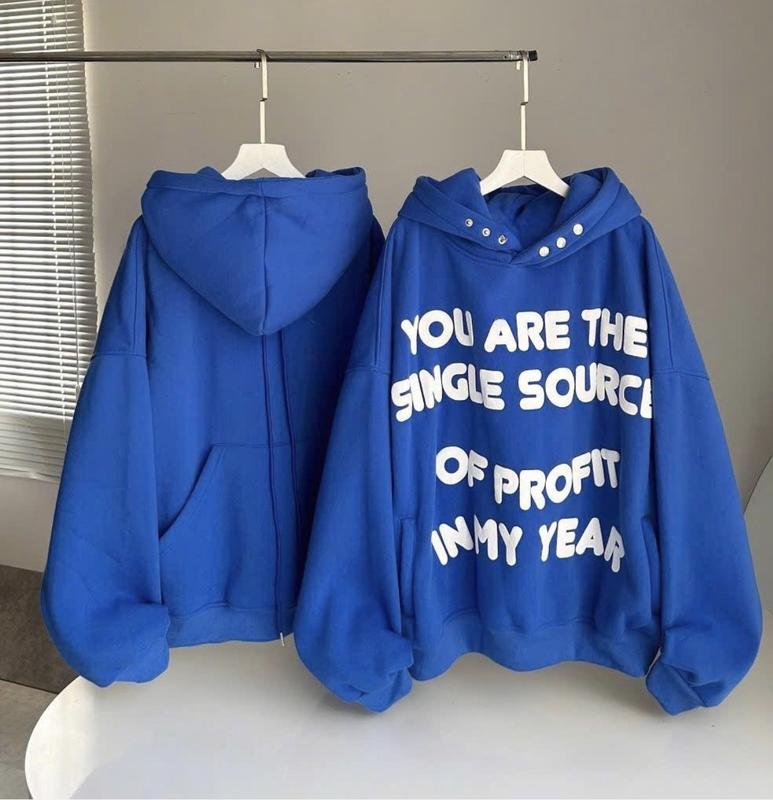 ÁO KHOÁC NỈ  NAM NỮ ÁO HOODIE CHẤT NỈ MŨ 2 LỚP DÀY DẶN IN CHỮ YOUARETHESINGLE Menswear whenever hoodie bộ Người Nhật Zipper áo  khoác