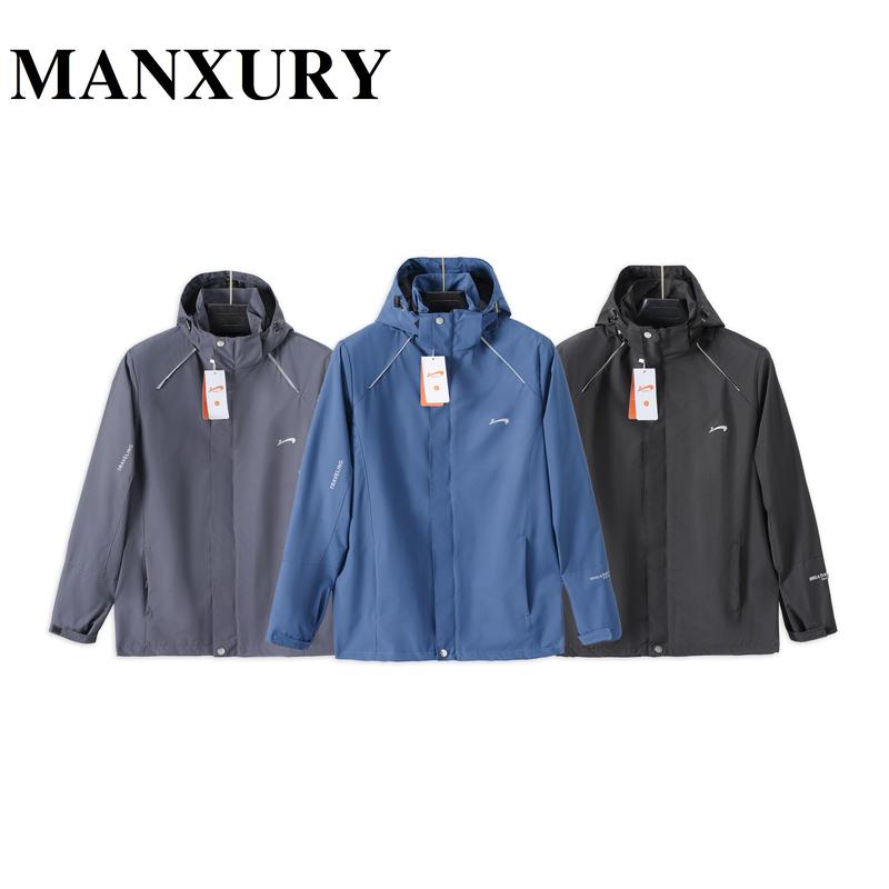 Áo khoác gió BASIC nam nữ Manxury, thiết kế chuẩn form dáng chất liệu gió tráng bạc cản gió kháng nước AKG08