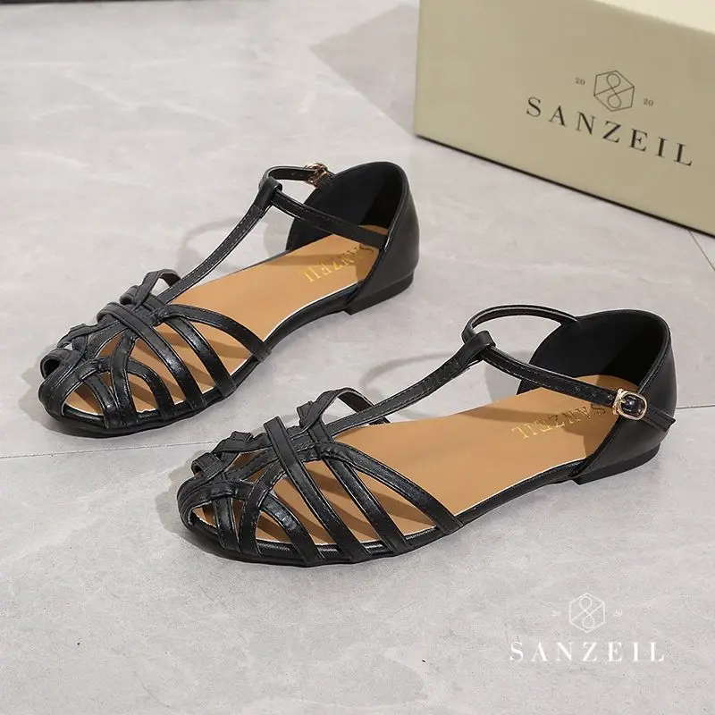 Sanzeil Maya - Sandal Flat Shoes Wanita Import Slip On Casual 1959 Sendal 3
