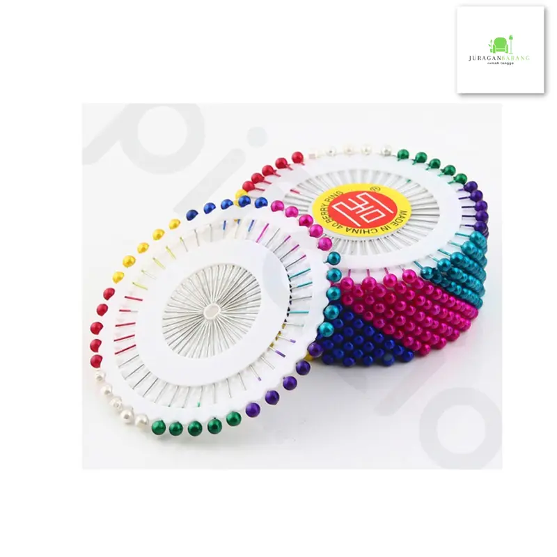 Jarum Pentul Mutiara Hijab Jilbab 1.5 INCH Warna Warni Muslim Peniti 5