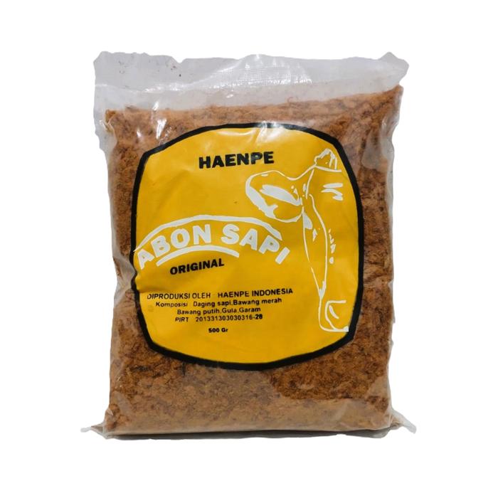 Gambar Abon Sapi Original HAENPE 100% Daging Asli HNP Siap Saji Halal Kemasan 500 Gram - NEW PACK dari Larisindo Jaya Kota Makassar Tokopedia