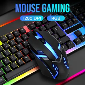 Taffware Mouse Gaming LED RGB 3D Optical 1200 DPI - S028