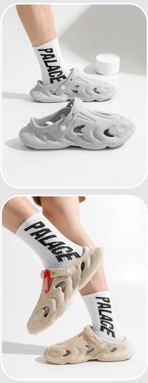 Product Introduction of Waste Soil Wind Cocoon Breaking Series Men's Outdoor Casual 2025 New Beach Sports Two-Way Wear Driving Non-Slip Pump 22