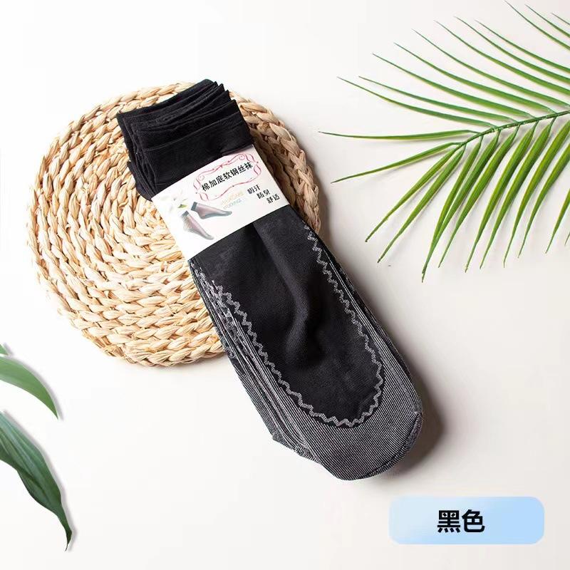 Product Introduction of Tất Ngắn, Dành Cho Nữ, Mùa Hè, Pha Lê Mỏng, Tất Dây Thép, Chống Trượt, Đế Bông, Tất Lụa, Màu Da Thịt, Bàn Chân Không Hôi, 5 Đôi, Gửi Đi 10