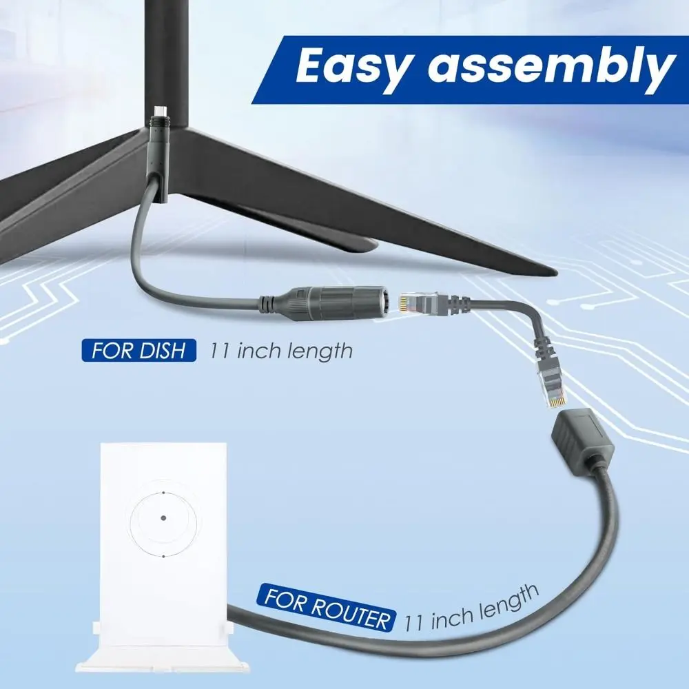Accessories Waterproof Starlink Cable Connector Spare Parts Universal RJ45 Connector Professional Starlink Ethernet Adapter