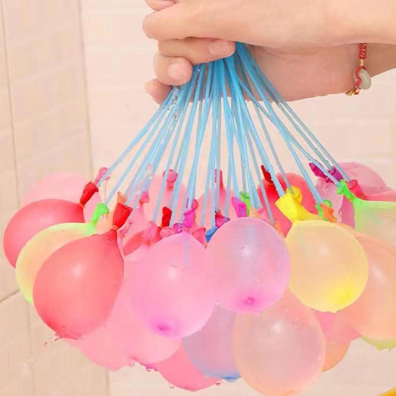 Multicolor Water Balloons, 6 Bunches/222pcs Quick Fill Water Balloons, Splash Balloon for Outdoor Party Games, Party Supplies, Super Bowl Party Decoration, Inflatable, Colorful 4