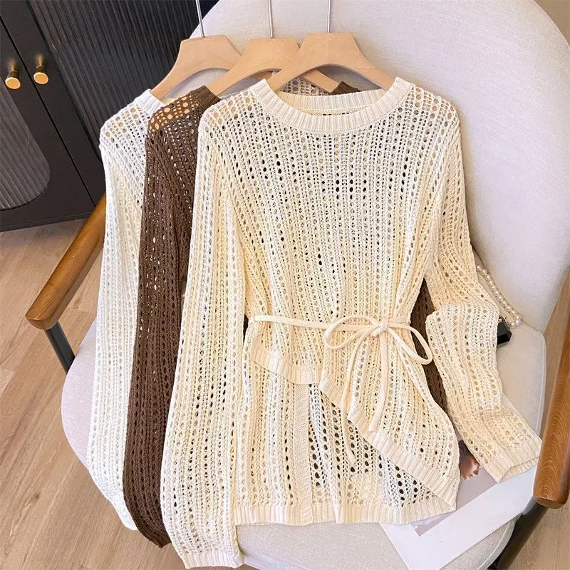 Áo Cánh Điều Hòa Không Khí Không Khí, Baju, Ngoại Cỡ Mỏng Và Thoải Mái, Thiết Kế khoét Len, Có Thể Mặc Ngoài Trời, Bán Chạy