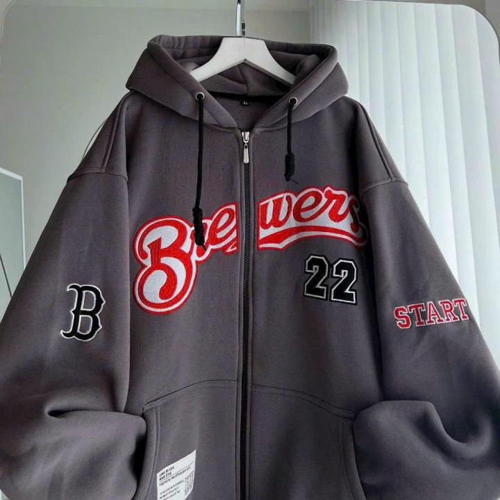 ÁO KHOÁC NỈ DÂY KÉO GIẢ HOODIE THÊU THÂN TRƯỚC CÓ TÚI LOGO DÀY CHỐNG NẮNG NÓNG LUNAS Nam Menswear Tay Dài Dài Tay Tay Dài Dài Tay áokhoác hoodie 3