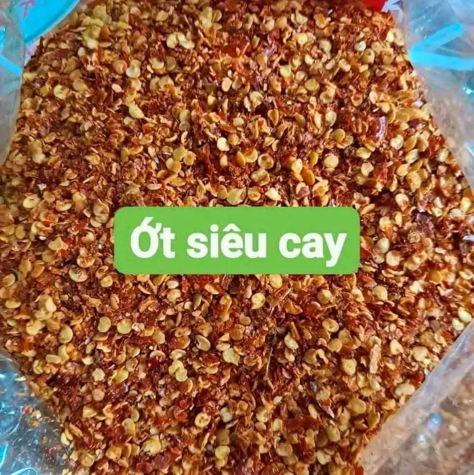 bột ớt nguyên chất siêu cay _túi 1kg, ớt  cay sate, ớt bột, ớt khô