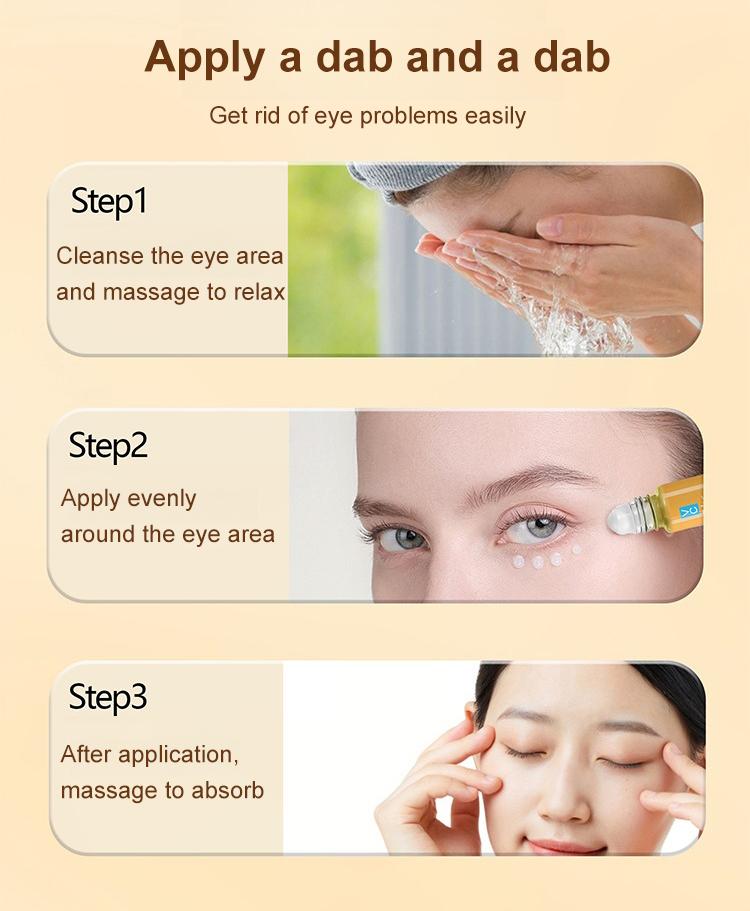 Dinkiss Eye Treatment Oil Improve Skin Radiance Reduce Wrinkles Relieve Puffiness