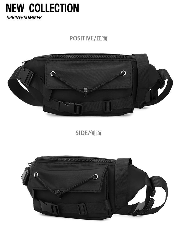 Product Introduction of 2025 New Trendy Crossbody Bag for Men Summer Ins Japanese Style Small Backpack Student Sports Waist Bag Unisex Casual Shoulder Chest Bag 10