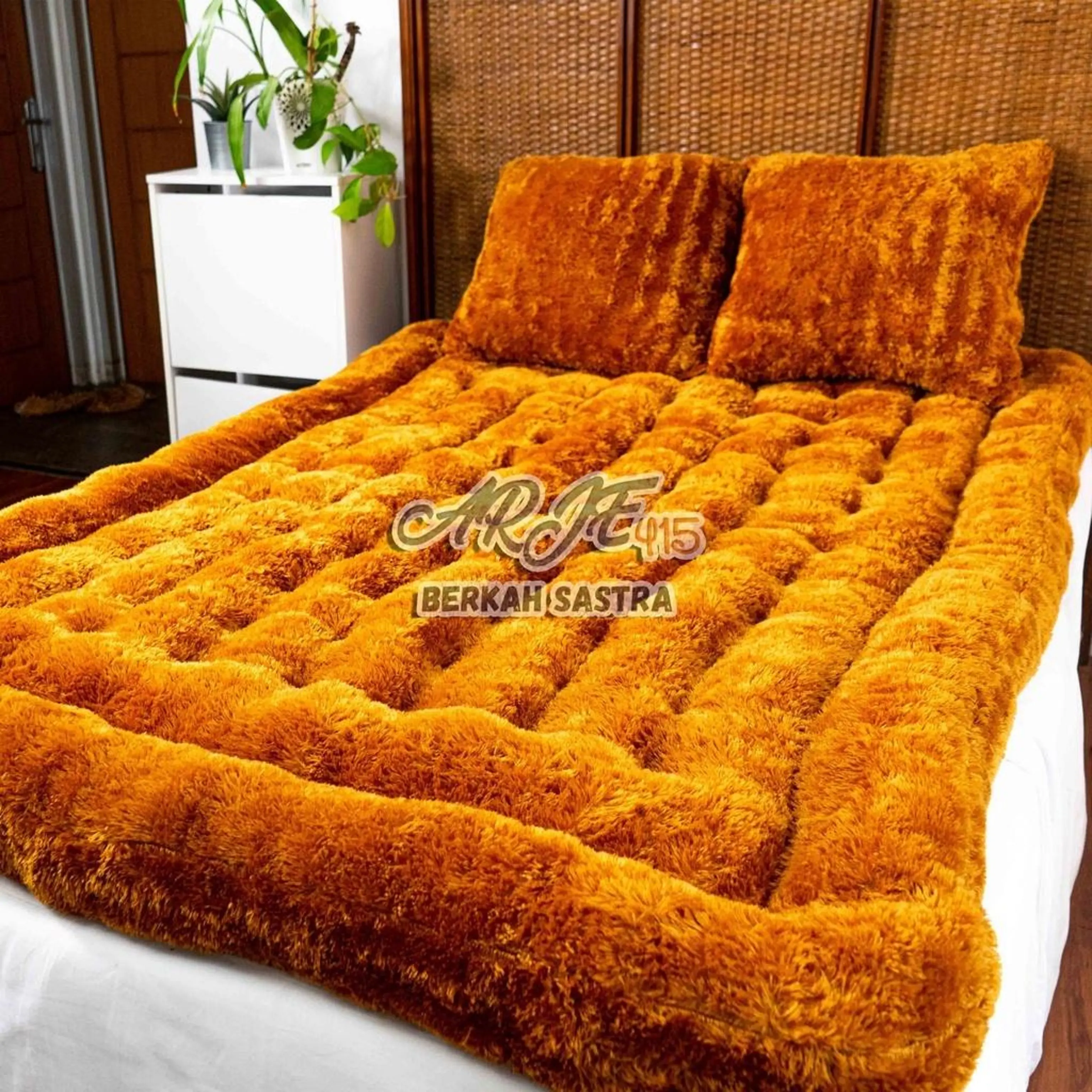 PREMIUM Kasur Lantai JUMBO REAL PICK 200x180x18 cm FREE BANTAL 2 Furniture Rasfur Sintetis