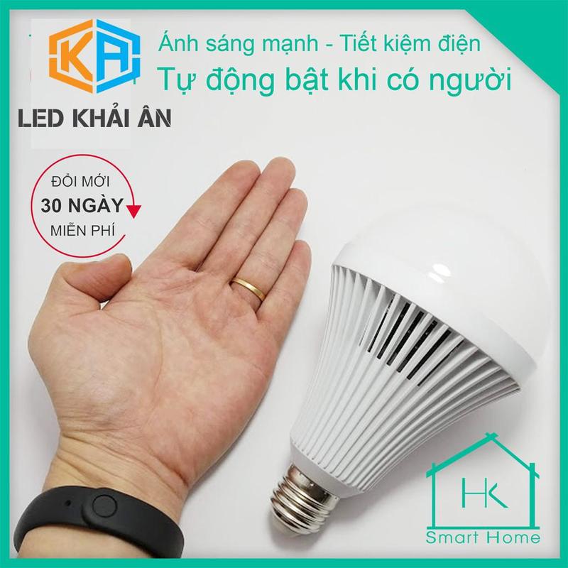 [SALE] Combo 2 Bóng đèn cảm ứng thông minh12w chuyển động - Led Khải Ân