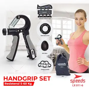 SPEEDS Handgrip 5-60kg 5in1 Olahraga Tangan Alat Latih Tangan Latihan Fitness Gym Otot Outdoor 011-6
