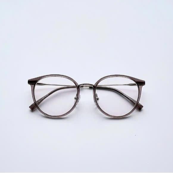 Gọng kính ANNA 550TNA051 thiết kế dáng tròn titan cao cấp