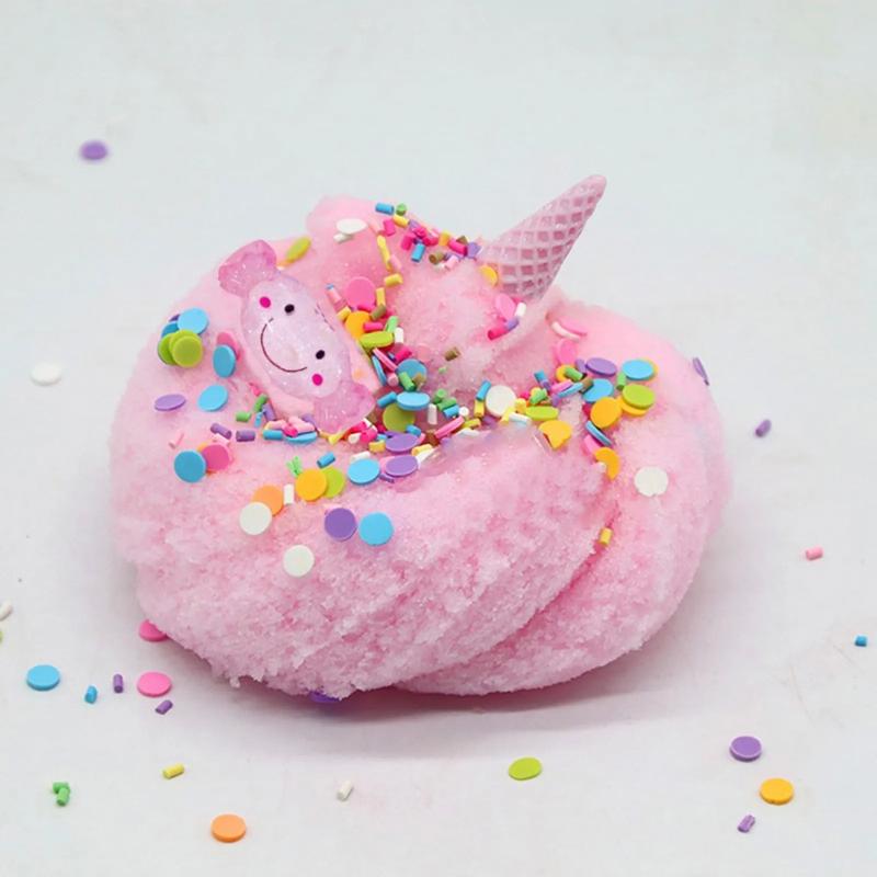 Product Introduction of 60ml Cotton Candy Cloud Ice Creamcone Slime Swirl Scented-Clay Toy 26