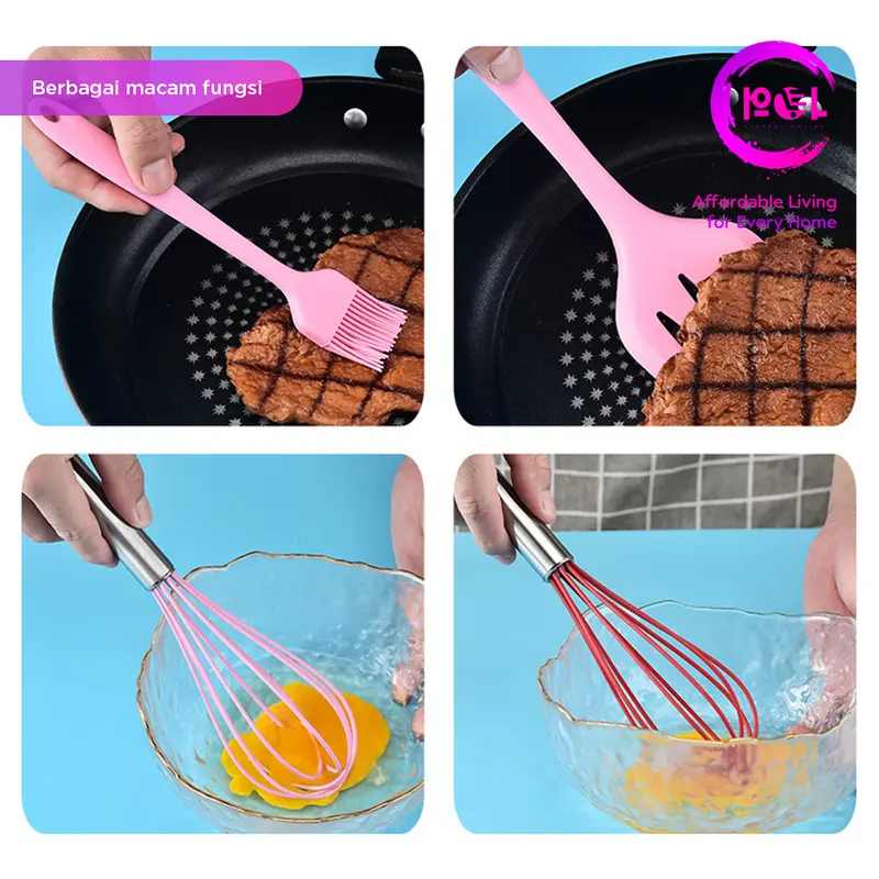 [POL] COD Spatula Silikon Set 5 in 1 | Sutil Dapur | Set Spatula Set 5 in 1 2