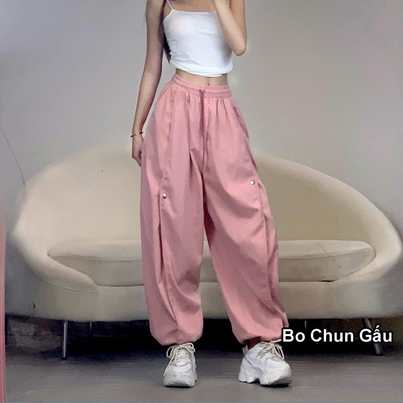 MDQ14 - Quần jogger kaki nữ 2 loại gấu quần cao cấp Hàn phong cách thể thao, đi chơi đi tập đi nhảy 3