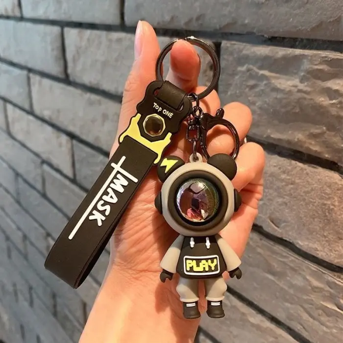 Keychain Gantungan Kunci Astronot Aesthetic Premium Gantungan Motor Mobil - Keychain Gantungan Kunci Astronot 8