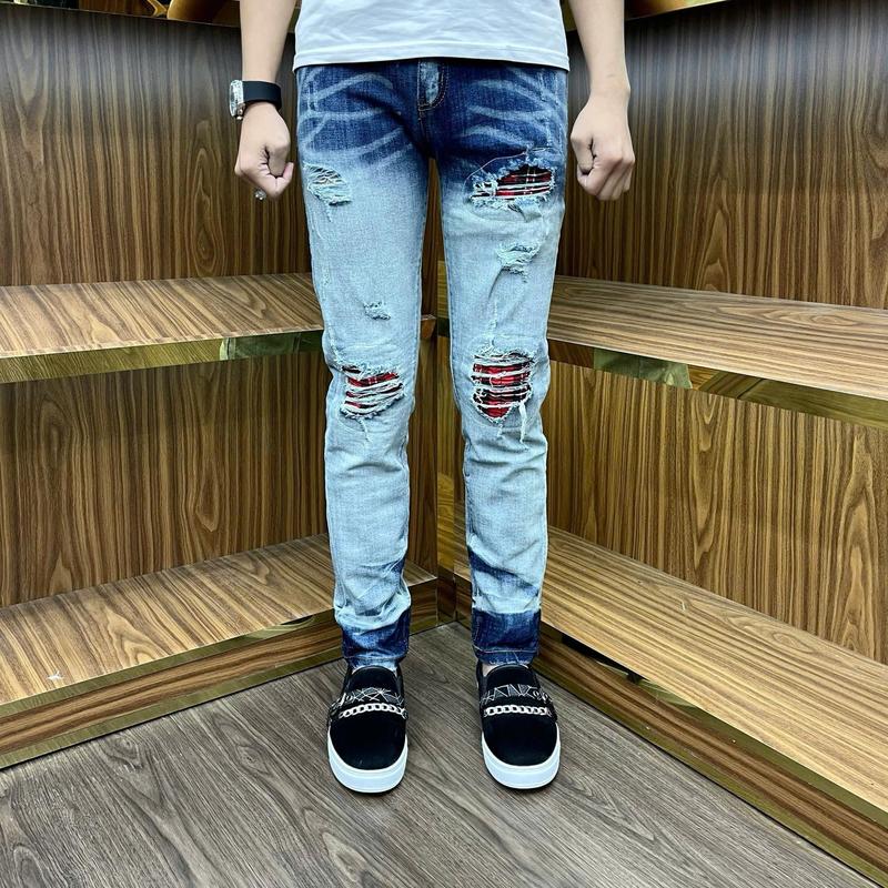 Product Introduction of quần jean nam vá thêu họa tiết 14