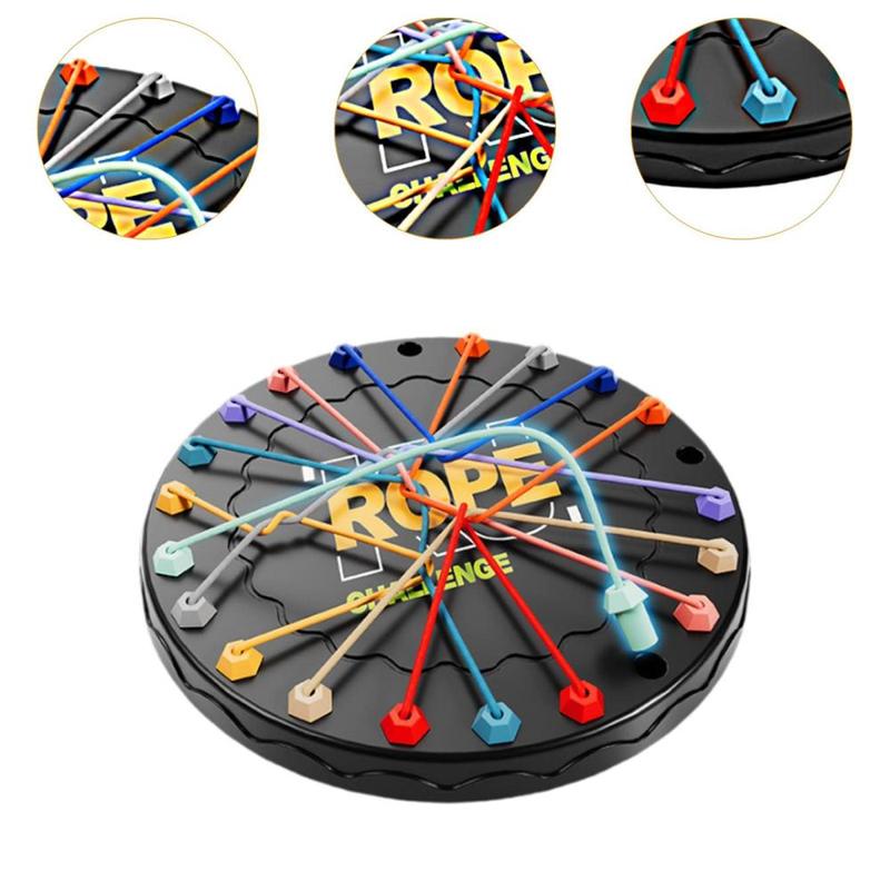 Product Introduction of Rope Untangling Toy Table Game Rope Puzzle Challenge Toy for Kids Boys Girls 1