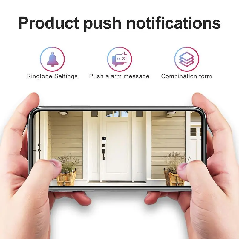WiFi Smart Doorbell Camera, USB Rechargeable 2.4GHz WiFi Doorbell Camera with Night Vision, Voice Intercom, Cloud Storage, Security Camera for Home 6