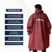 Gambar Jas Hujan Ponco Celana KHN Pria Wanita Dewasa Full Seam Anti Rembes Anti Sobek jas hujan kelelawar dan celana - Army dari KHN Store Kab. Sumedang 4 Tokopedia