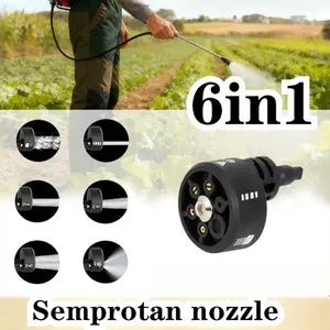 6 in 1 Nozzle Sprayer Jet Cleaner Kepala Semprotan Air Portable Adjustable Jet Cleaner 1/4 Inch Kepala Spray Jet Cleaner Cordless  Portabel Quick Release Kepala Semprotan Air High Pressure Ressure Untuk Cuci Mobil Motor sawit