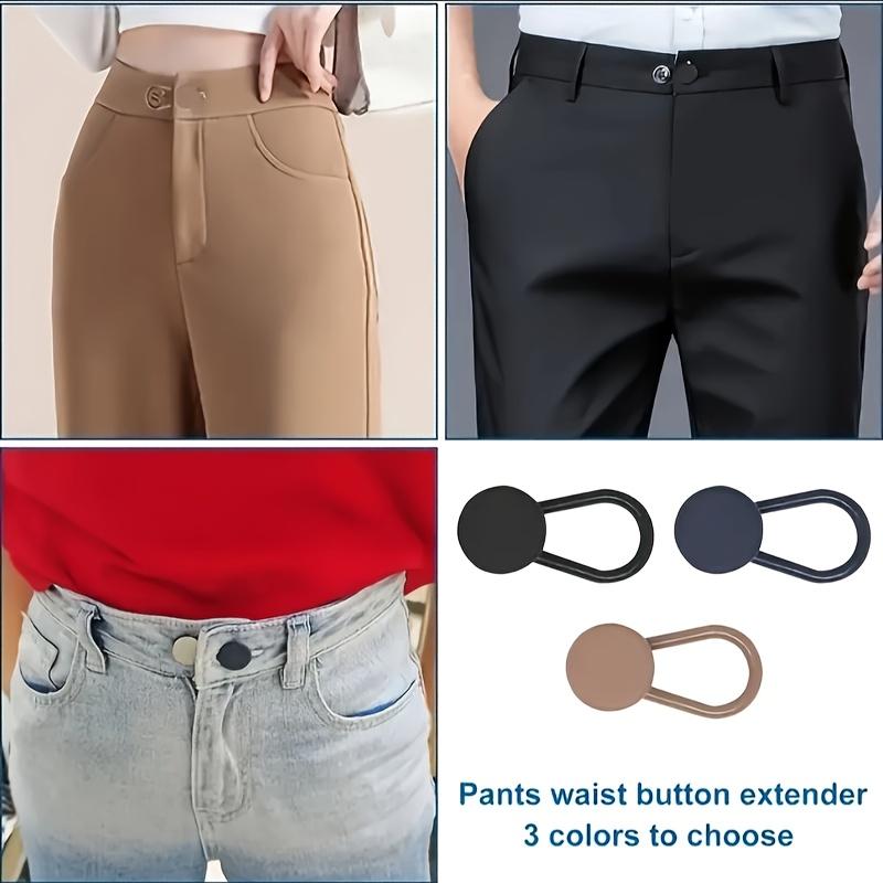 Bộ Mở Rộng Eo Quần Jean Có Thể Điều Chỉnh 6 Chiếc, Không Cần May, Mở Rộng Nút Có Thể Tháo Rời, Màu Đen Và Xanh Navy, Thiết Kế Rỗng Để Thoải Mái Và Vừa Vặn Hoàn Hảo, Lý Tưởng Để Mặc Thường Ngày, Du Lịch Và Sử Dụng Hàng Ngày 1