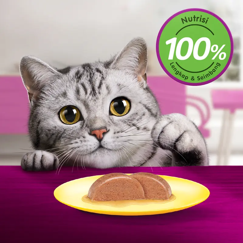 Whiskas Makanan Kucing Basah Pouch 80 gr - Isi 7 whiskas 2