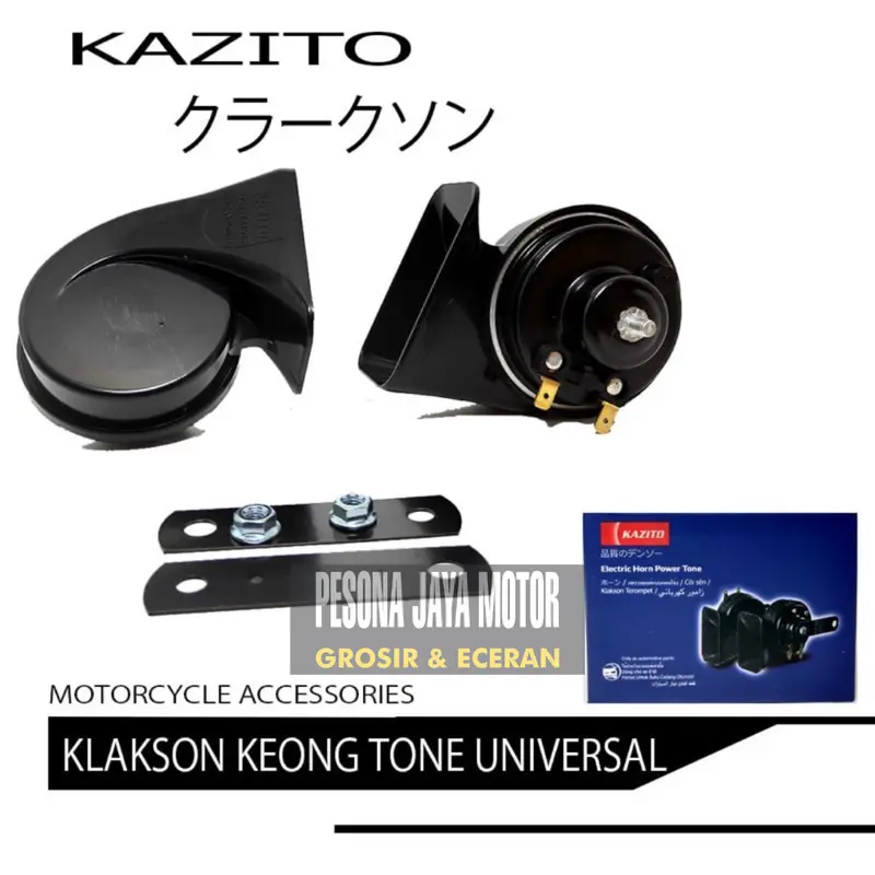 Promo Car Klakson Keong Tone Klakson Kazito Keong Waterproof Suara Mobil 12V Bisa Buat Motor & Mobil 100% Original motor 0