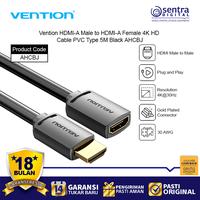 Gambar Vention HDMI Kabel Perpanjangan 5M Male to Female 4K Black AHCBJ dari Sentra Digital Kota Surabaya 1 Tokopedia