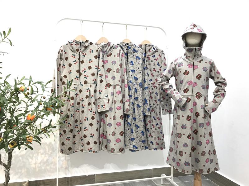 17-40kg Áo chống nắng toàn thân dáng dài cho bé gái chất liệu Umi lạnh chống tia UV tốt và thoáng mát cho bé