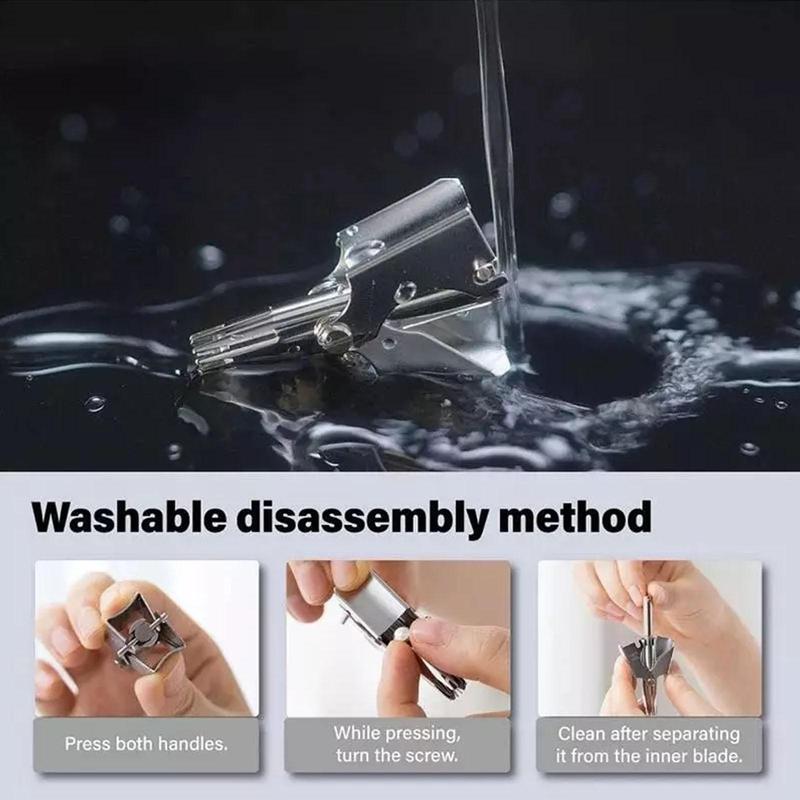 Mens Nose and Ear Hair Trimmer Precision Grooming Tool for Removing Unwanted Facial Hair T4O3 8