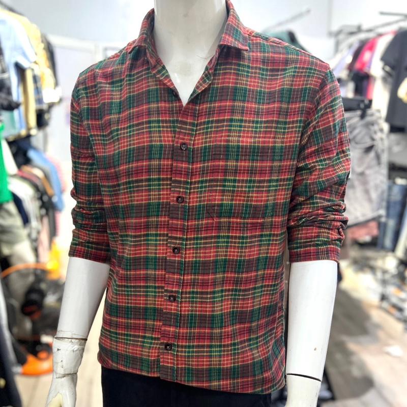Áo  sơmi nam kẻ caro chất cotton dạ mềm  mịn  thoáng mát với form Slimfit ôm  vừa phải  mặc tôn dáng trẻ trung lịch thiệp Menswear Có Cổ Shirt sominam congso aonam depgiatot sơ sọc mi micaro 2
