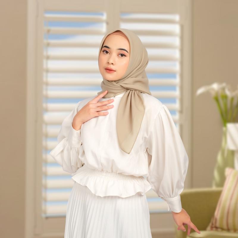 Product Introduction of Glamour Hijab - Molla Series | Plain Square 1