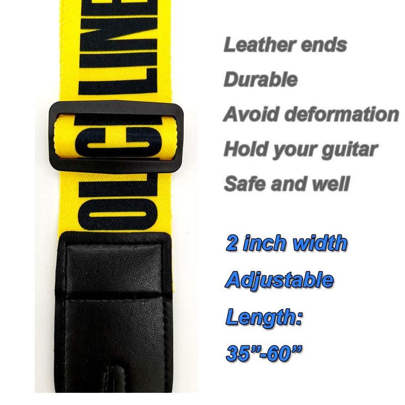Soft Guitar Strap, 1 Pair Strap Locks & 5 Counts Guitar Picks & 1 Count Hold & 2 Counts Washers, Electric & Acoustic Guitar Strap Accessories 3