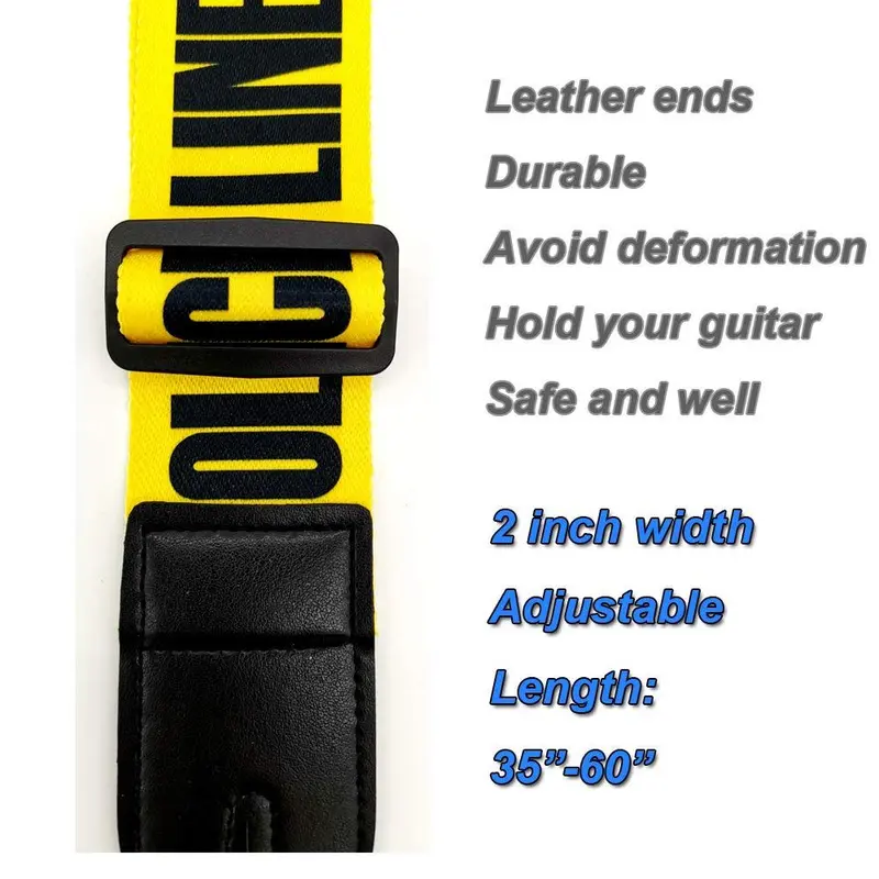 Soft Guitar Strap, 1 Pair Strap Locks & 5 Counts Guitar Picks & 1 Count Hold & 2 Counts Washers, Electric & Acoustic Guitar Strap Accessories 3