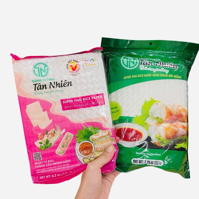 Bánh tráng Tân Nhiên cuốn rau thịt siêu mỏng date 2026