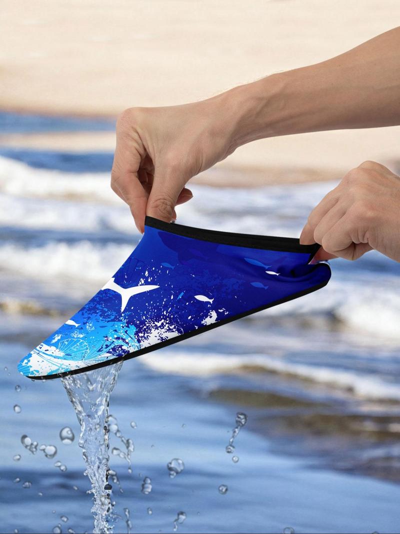 Product Introduction of Men's Random Print Water Quick-dry Aqua Shoes, Casual Barefoot Beach Aqua Socks Swim Shoes for Women & Men, Non Slip Beach Yoga Pool Camping Shoes 5
