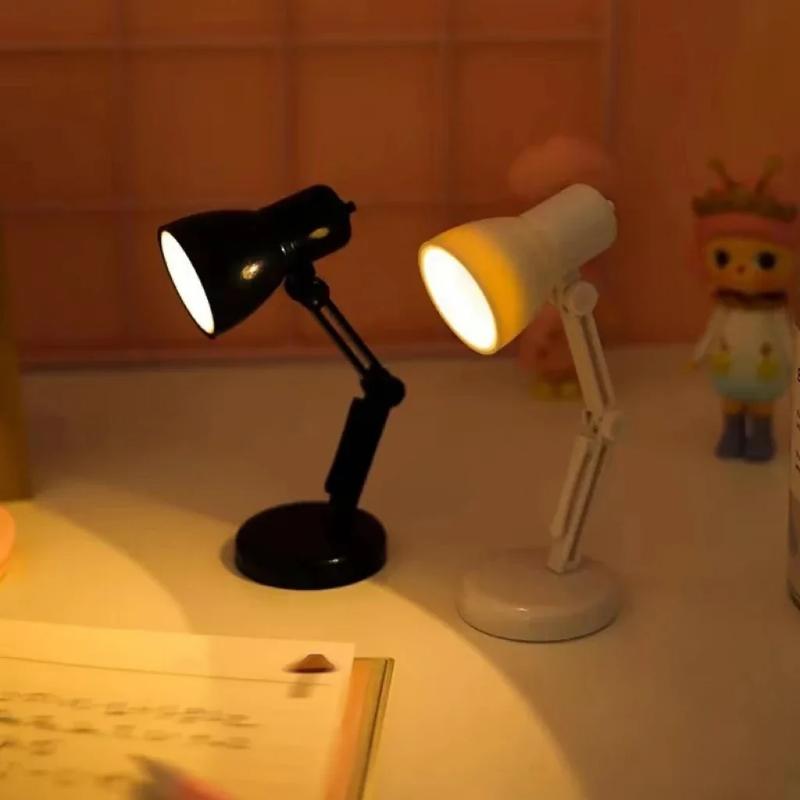 Đèn LED đọc sách ban đêm, Đèn Bàn mini, Đèn Đầu Giường Ngủ Sáng Tạo, Thích hợp cho ký túc xá và phòng ngủ, Đồ Trang Trí nội thất, Đèn nhà búp bê