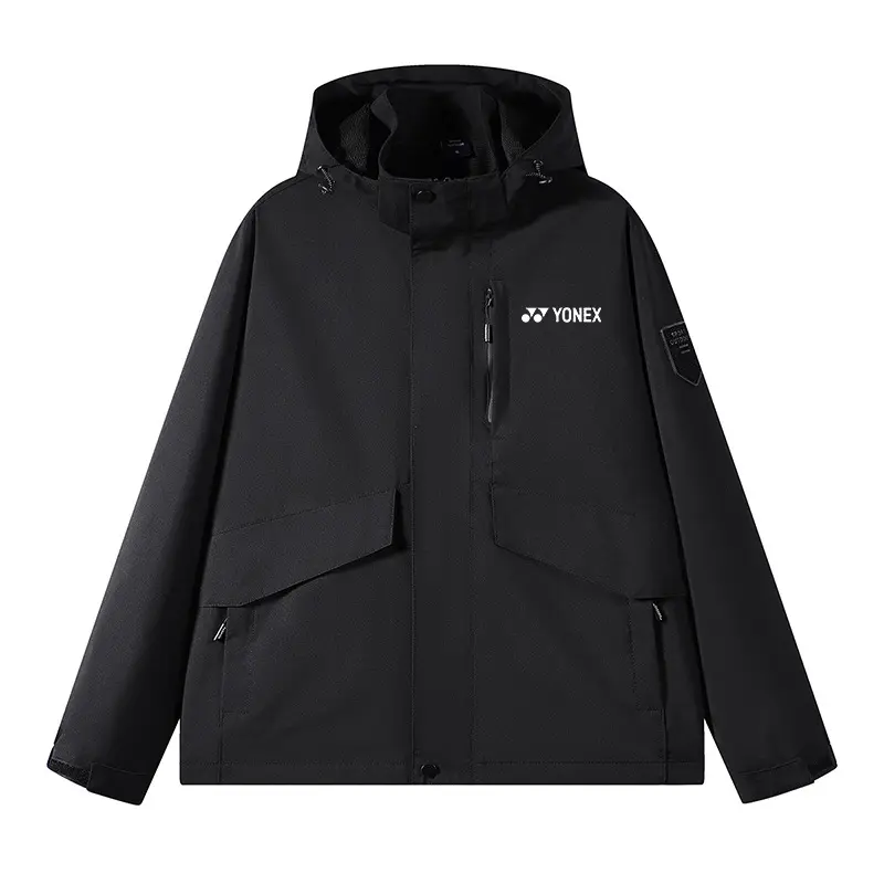 Áo khoác ngoài Nam, YONEX, Thời Trang, Dáng Rộng rãi, Túi Lớn, Áo Khoác Có Mũ Trùm Đầu Jacket Menswear Jacket Menswear