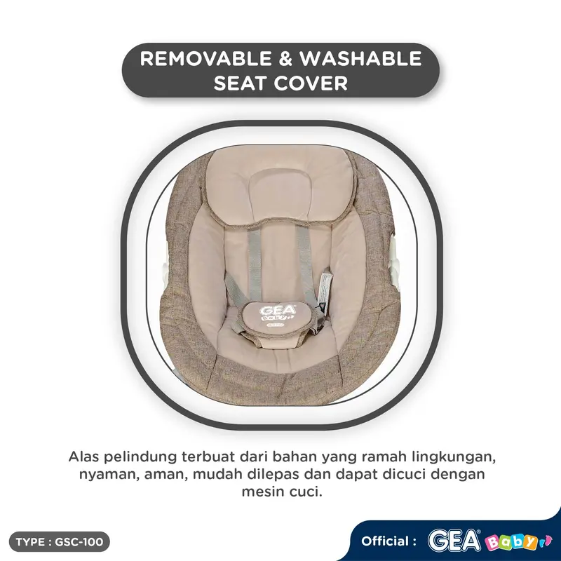 GEA BABY ORYN Baby Automatic Swing Chair GSC-100 / Ayunan Bayi / Bouncer bayi 2