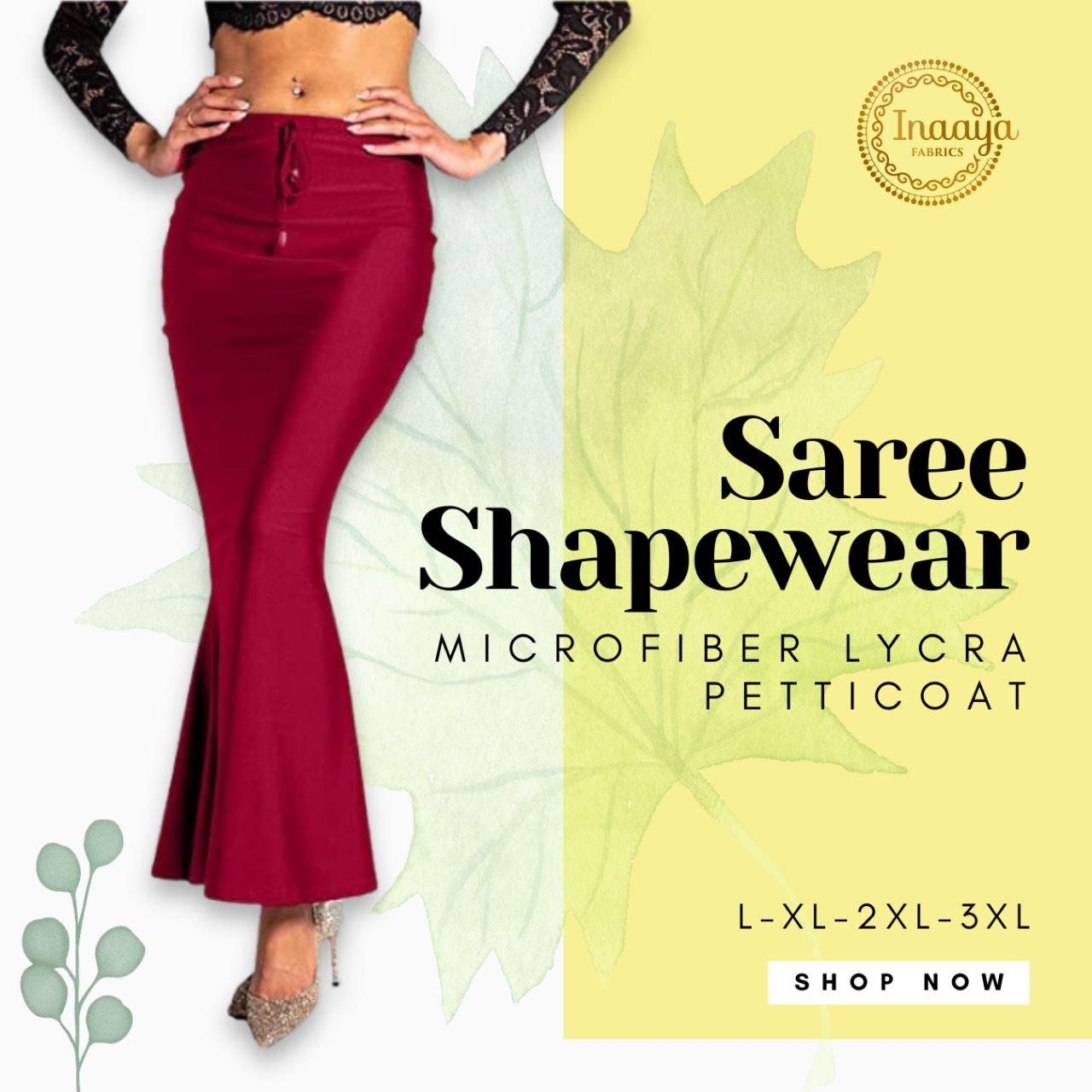 Saree Shapewear Petticoat/Saree Inner Skirt /Grey