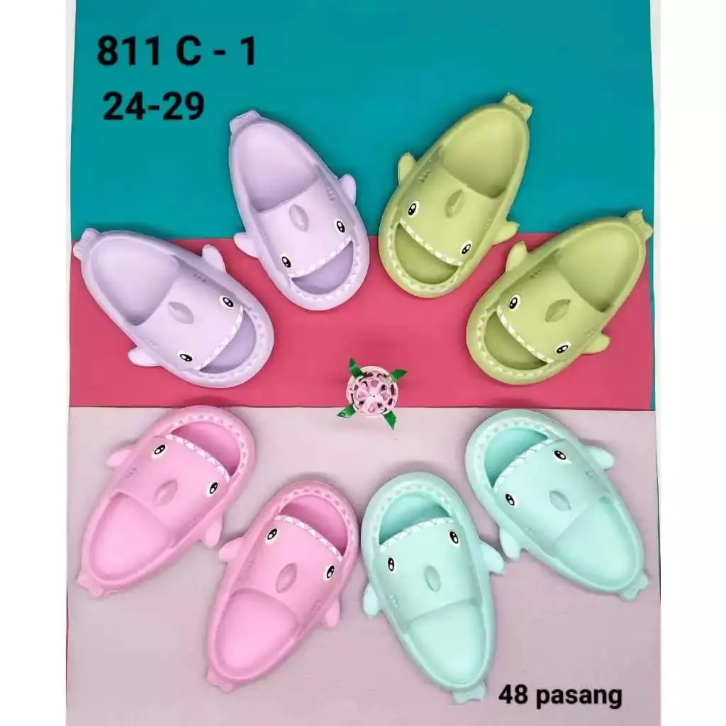 Sandal Hiu Dewasa Dan Anak Sandal Hiu Viral Sendal Wanita Selop Korean Style Sendal Shark Karet Empuk