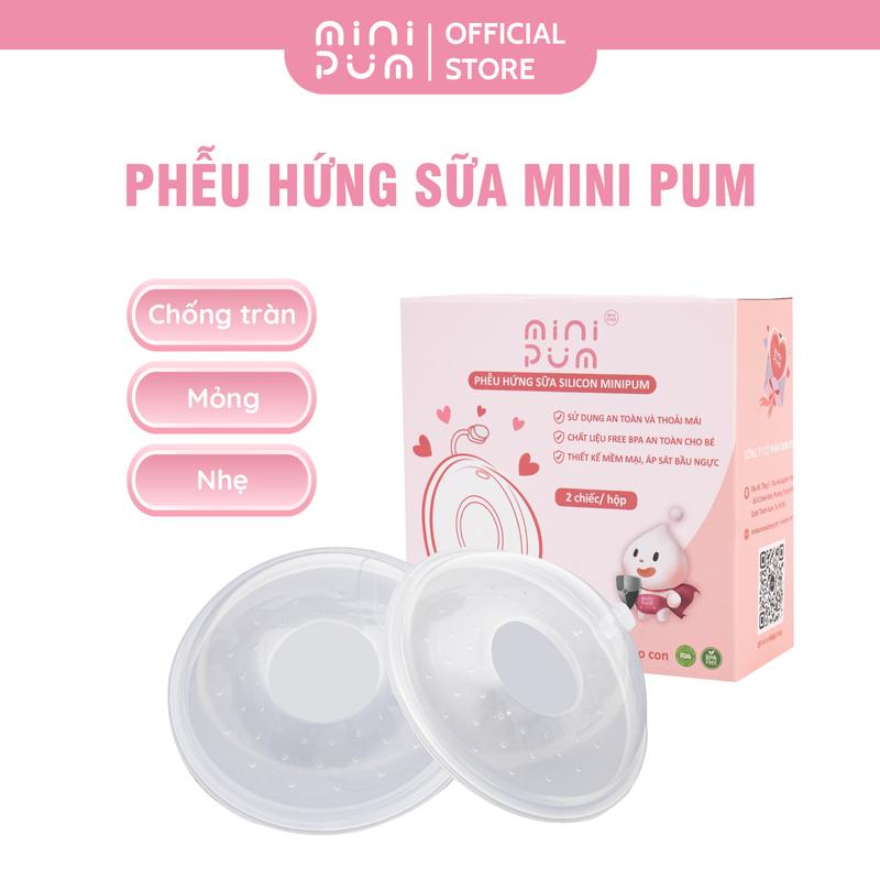 Phễu hứng sữa silicon Mini Pum an toàn cho mẹ và bé